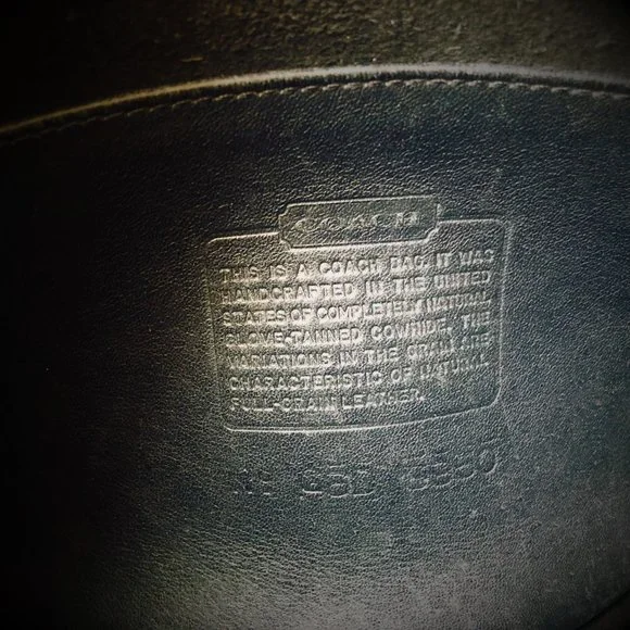 COACH Legacy Rare 1995 Style 9950 Vintage Crossbody Leather Hand Painted Bag - Picture 6 of 7